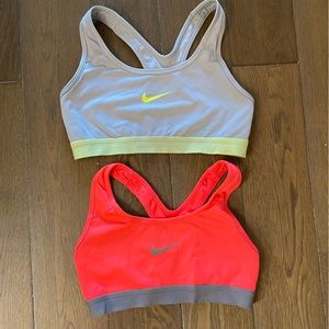 2 Nike Sports bras. S & XS.